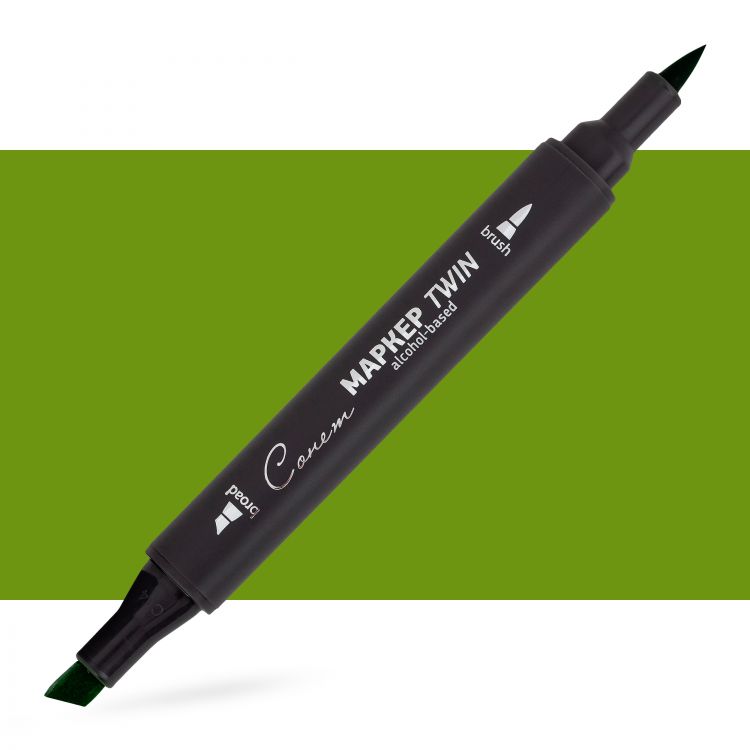 Маркер спиртовой Сонет Twin Brush, пальмовые листья — PalitraMastera