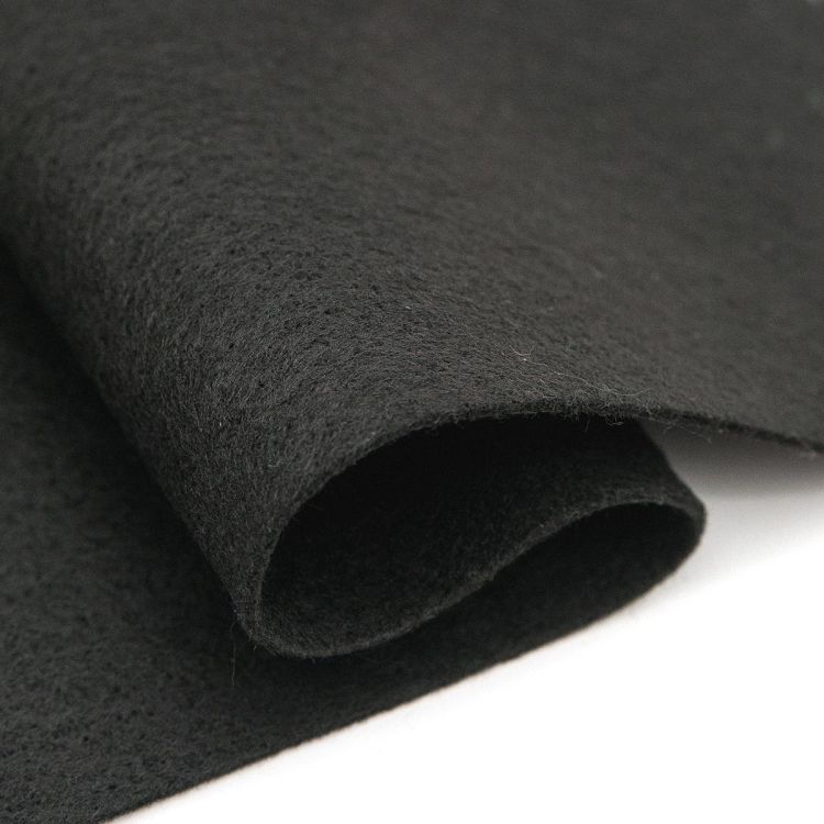 FLT-S1-15 Фетр декоративный 180г,1мм, 21*29,7см черный 'Рукоделие' — PalitraMastera