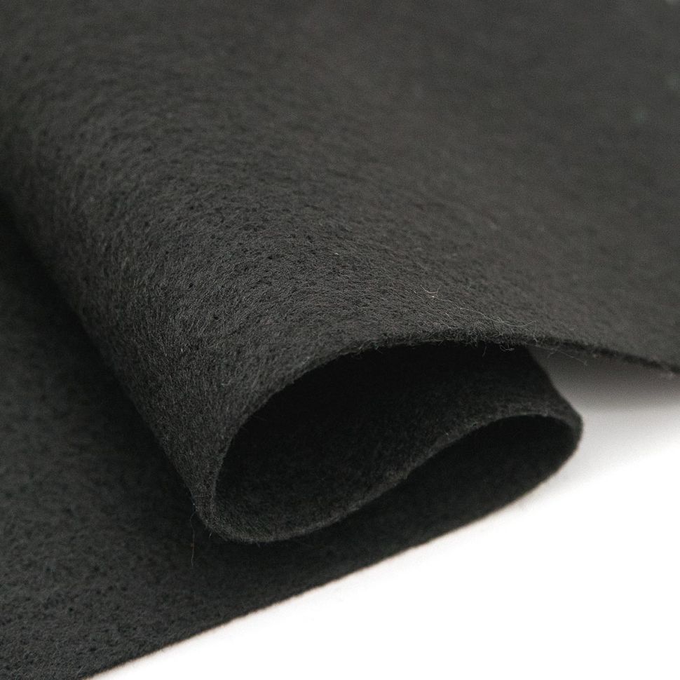 FLT-S1-15 Фетр декоративный 180г,1мм, 21*29,7см черный 'Рукоделие' фото 1 — PalitraMastera