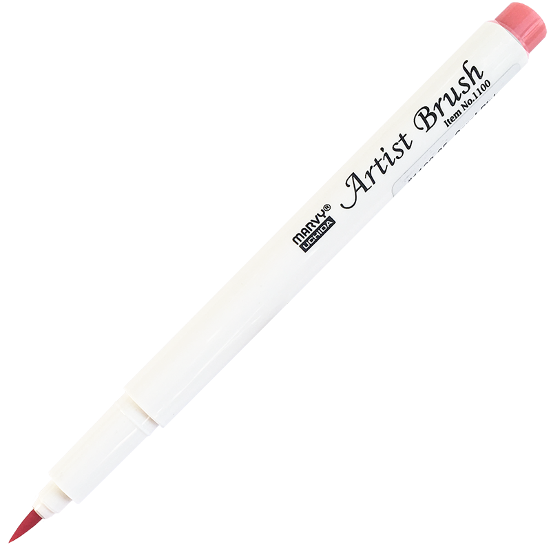 Маркер-кисть, акварельные чернила на водной основе Coral Pink MAR1100/35 /Marvy фото 1 &mdash; PalitraMastera