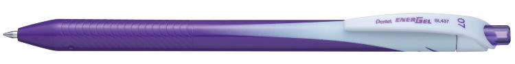 Гелевая ручка автомат. Energel, одноразовая, фиолетовый стержень, 0,7 мм — PalitraMastera