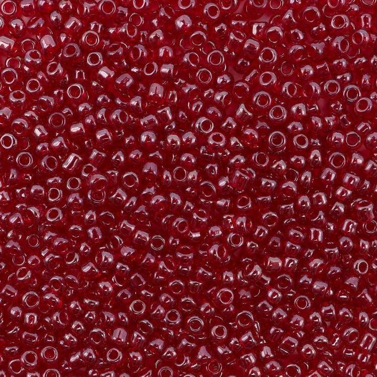 Бисер Astra&amp;Craft 11/0, 20г (2225 красный/прозрачный с цветным центром, глянцевый) — PalitraMastera