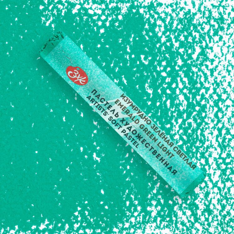 Мастер-Класс художественная пастель Изумрудно-зеленая светлая — PalitraMastera