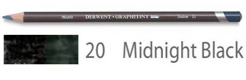 Карандаш акваграфитный Graphitint, круглый корпус 8 мм, грифель - 4 мм, цвет -  20 Черный полночный фото 1 &mdash; PalitraMastera