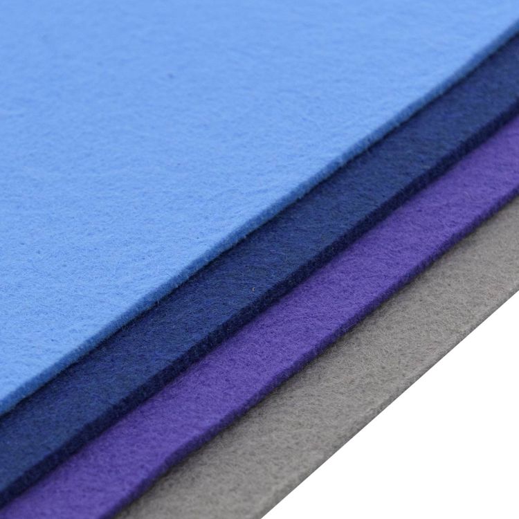 Фетр листовой мягкий ассорти, 3.0мм, 400гр, 20х30см, 4шт/упак Astra&amp;Craft (2) — PalitraMastera