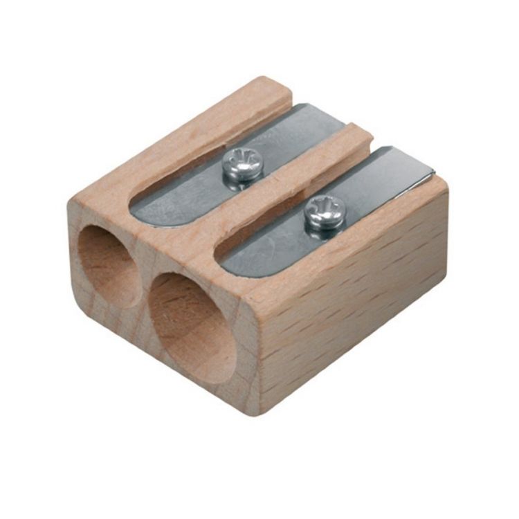 Точилка деревянная, с 2-мя отверстиями — PalitraMastera