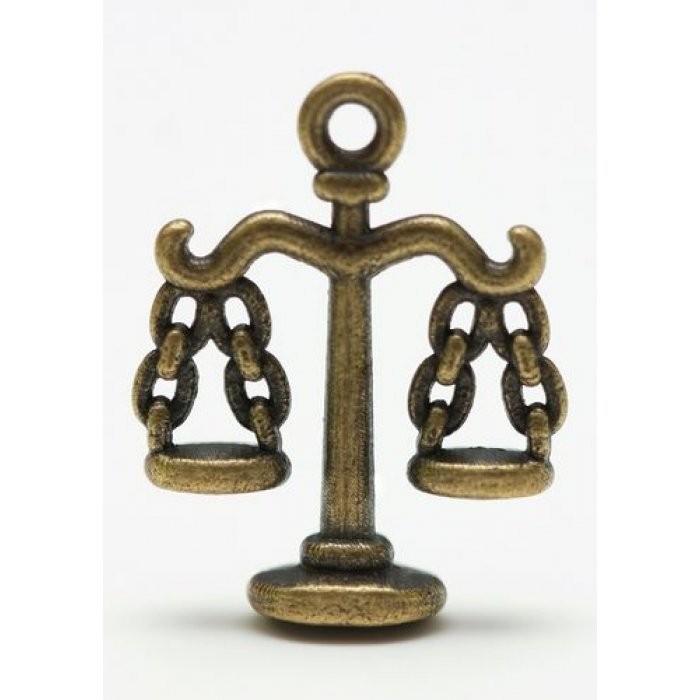 из набора металлических подвесок ВЕСЫ медь 16*24мм, 1шт фото 1 — PalitraMastera