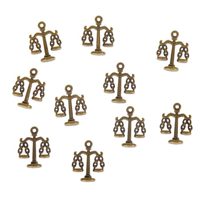 из набора металлических подвесок ВЕСЫ медь 16*24мм, 1шт — PalitraMastera
