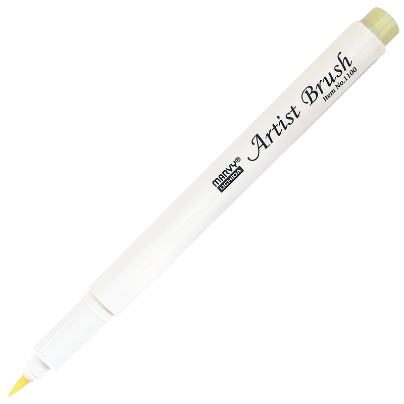 Маркер-кисть, акварельные чернила на водной основе Cream Yellow MAR1100/42 /Marvy фото 1 — PalitraMastera