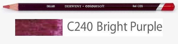 Цветной карандаш Coloursoft, мягкий, С240 фиолетовый яркий, круглый корпус 8 мм, грифель - 4 мм. фото 1 &mdash; PalitraMastera