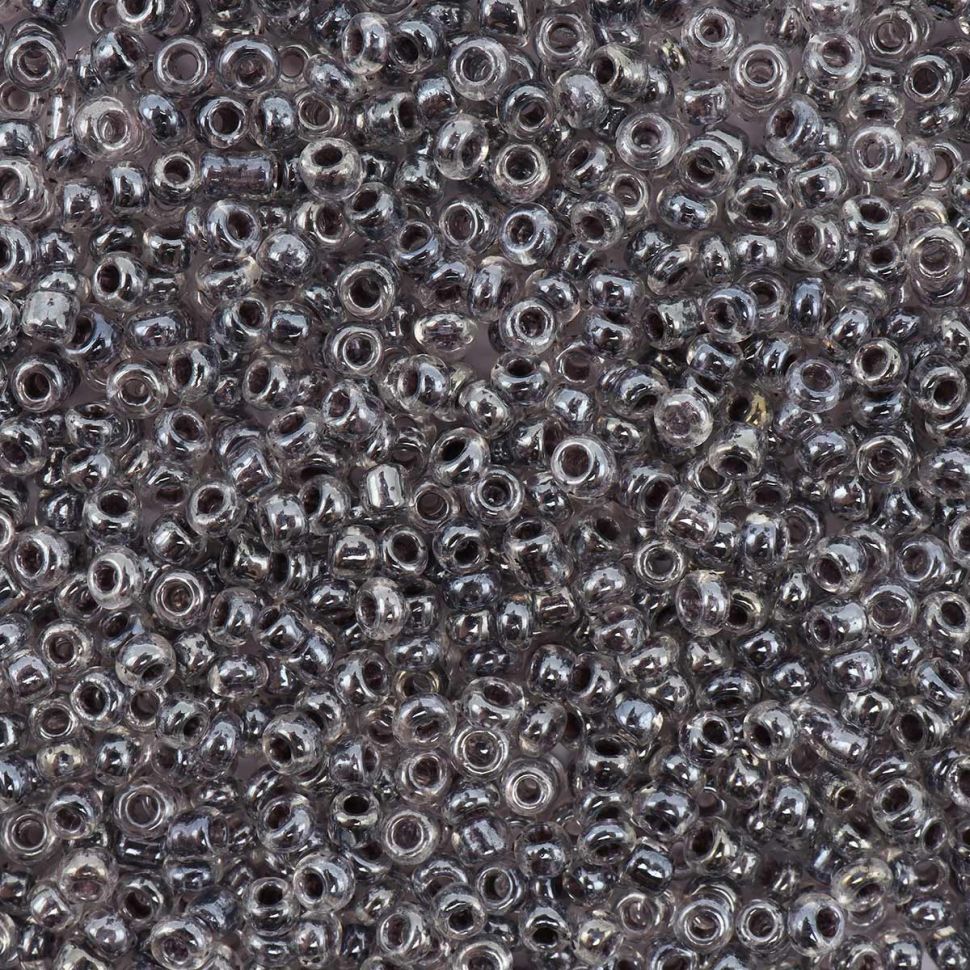 Бисер Astra&Craft 11/0, 20г (2222 коричневый/прозрачный с цветным центром, глянцевый) фото 1 — PalitraMastera