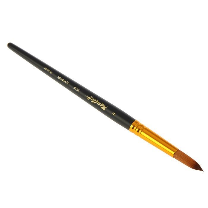 Синтетика кр.п/колонок ручка кор.черная № 09 /Roubloff /1S15 ЖS1-09,05Ж — PalitraMastera