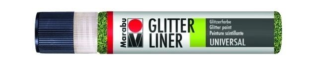 Marabu Контур с блестками Glitter-Liner, 25 мл, оливковый — PalitraMastera