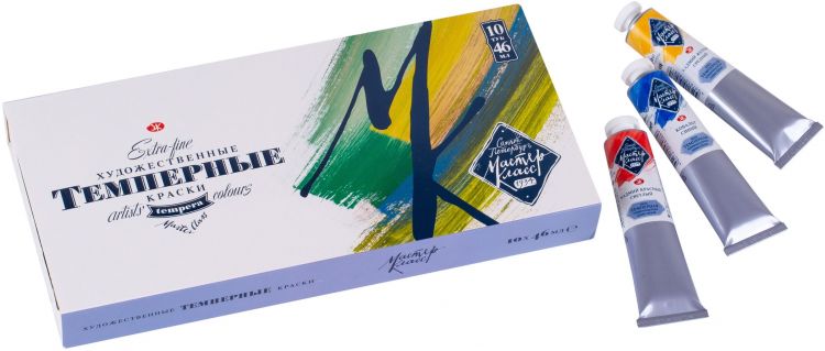 Мастер-Класс Набор темпера, картон, 10 шт х46мл — PalitraMastera