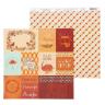 Бумага для скрапбукинга Я люблю осень "Плашки" 29.5 х 29.5 см 180 г/м   1197816 фото 1 &mdash; PalitraMastera
