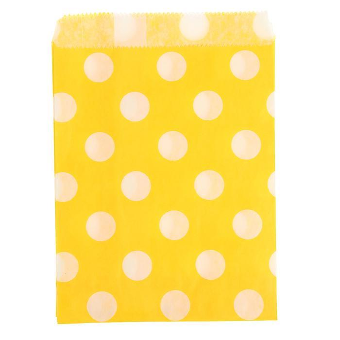 Пакет фасовочный с плоским дном 13 х 18 см &quot;Горох&quot;, цвет жёлтый  1398823 — PalitraMastera