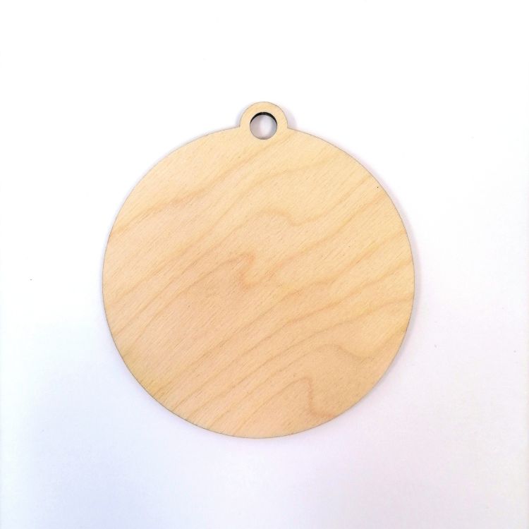 Шар 80мм,  подвеска, фанера 3мм — PalitraMastera