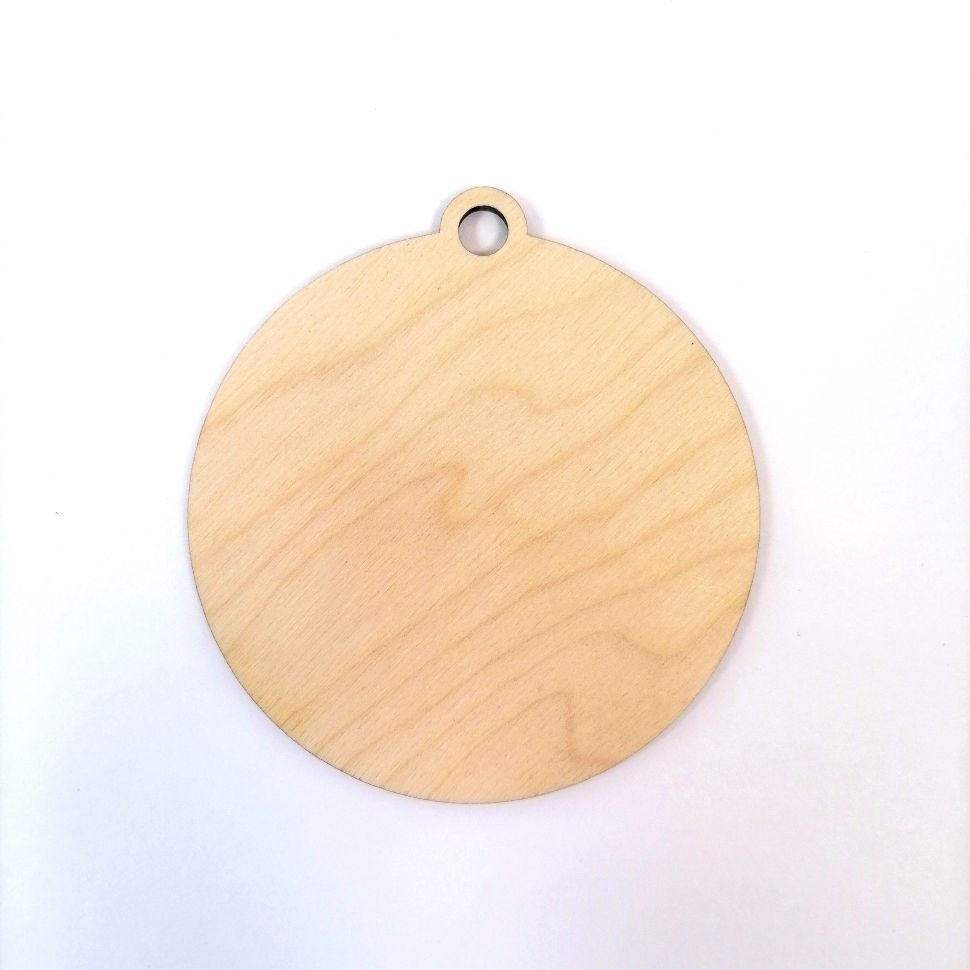 Шар 80мм,  подвеска, фанера 3мм фото 1 &mdash; PalitraMastera