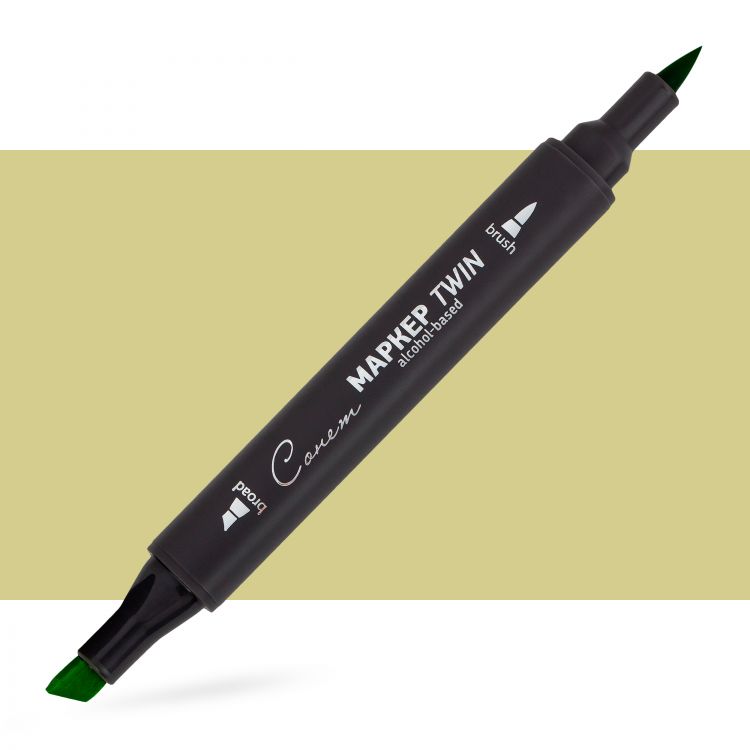 Маркер спиртовой Сонет Twin Brush, анис — PalitraMastera