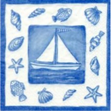 Салфетка трехслойная 33*33 &quot;Парус&quot; АКЦИЯ!! — PalitraMastera