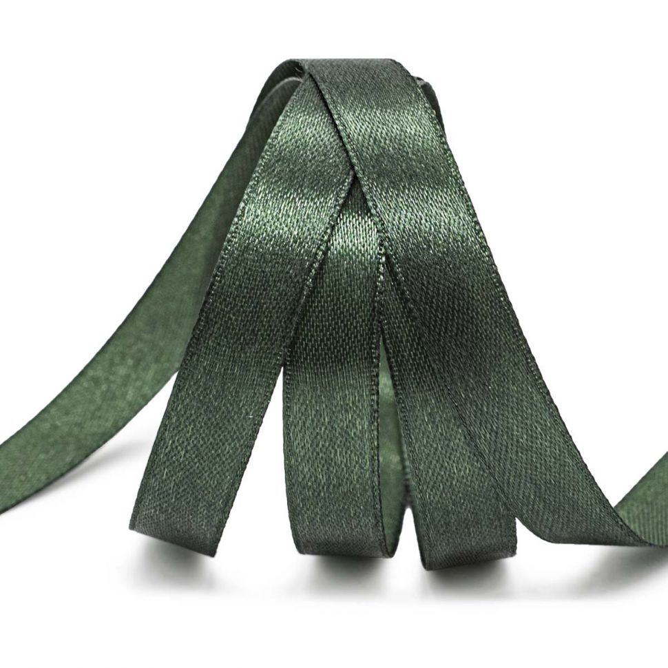 Лента атласная 1,2см*22,86м (126 темно-зеленый) фото 1 — PalitraMastera