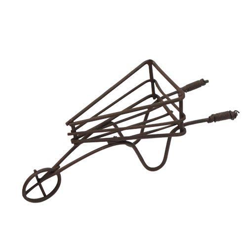 SCB271020 Металлическая мини тачка, коричневая 10*4см — PalitraMastera