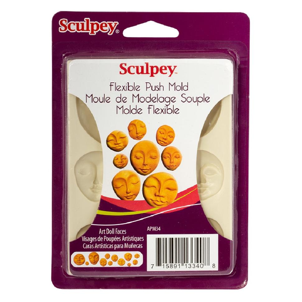 Sculpey  Эластичные формочки для пластики, Кукольные лица--- фото 1 &mdash; PalitraMastera