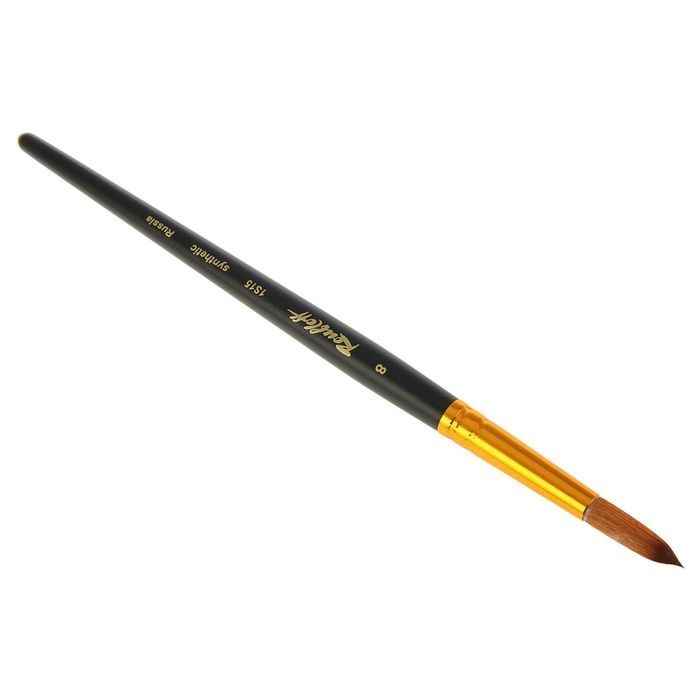 Синтетика кр.п/колонок ручка кор.черная № 08 /Roubloff /1S15 ЖS1-08,05Ж — PalitraMastera