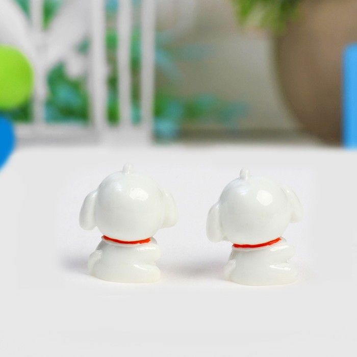 Миниатюра кукольная &quot;Собачка&quot;, набор 2 шт, размер 1 шт 2,7*2,4 см  9550615 — PalitraMastera