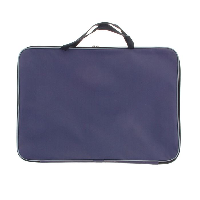 Папка А3 с ручками текстильная 475*340*20 мм ПДМ-2 Серая фото 1 — PalitraMastera