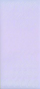 Контурные наклейки "Большие цифры", лист 10x24,5 см, цвет сиреневый &mdash; PalitraMastera