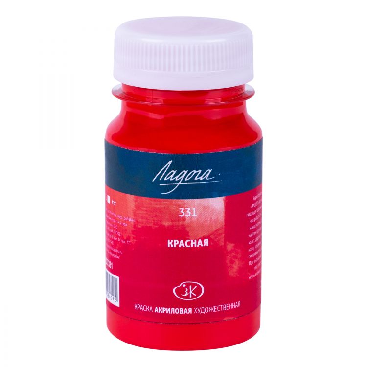 Ладога акрил 100мл Красная — PalitraMastera