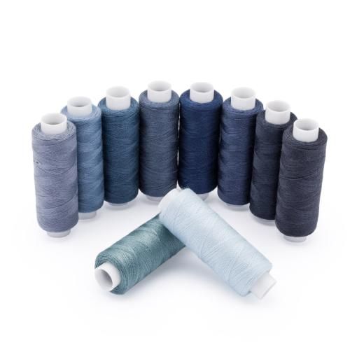 Из набора швейных ниток 50/2 'Градиент джинс', 183 м (200 ярд), 1 шт, Bestex — PalitraMastera